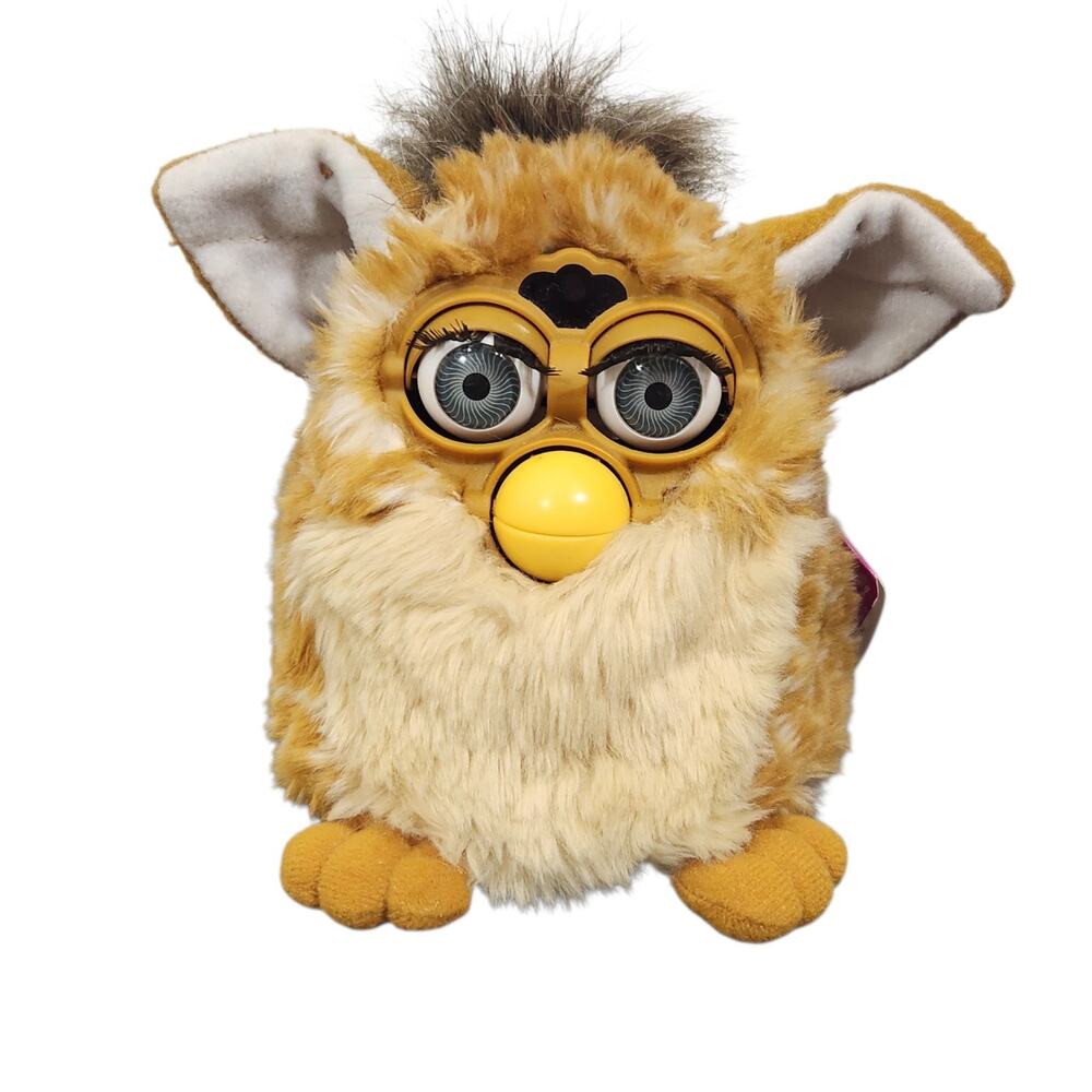Tiger Electronics Rare Giraffe Furby Toy 1998 Brown Eyes New Tag Not Working